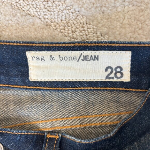 Rag and Bone Justine Skinny Distressed High Rise Jeans - Picture 2 of 3